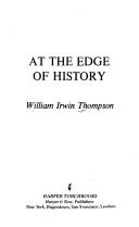 Cover of: At the Edge of History Speculations On T