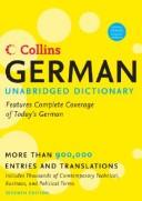 Cover of: Collins German Unabridged Dictionary, 7th Edition