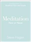Cover of: Meditation Now or Never by Steve Hagen