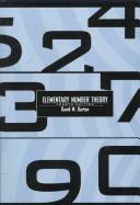 Cover of: Elementary number theory