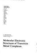 Cover of: Molecular Electronic Structure of Transition Metal Complexes by C.J. Ballhausen