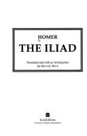 Cover of: The Iliad by Homer;  Translator  Michael Reck
