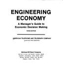 Cover of: Engineering economy: a manager's guide to economic decision making.
