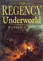 The Regency Underworld by Donald A. Low