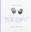 Cover of: Dear Zoe: Letters to My Miracle Grandchild