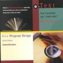 Cover of: C++ Program Design by James P. Cohoon, Jack W. Davidson, James P. Cahoon