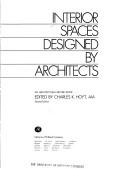 Interior spaces designed by architects by Charles King Hoyt