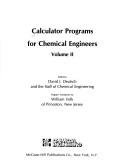 Cover of: Calculator Programmes for Chemical Engineers