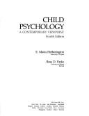 Cover of: Child psychology by E. Mavis Hetherington