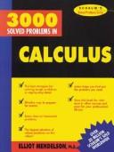 Cover of: Schaum's 3000 solved problemsin calculus
