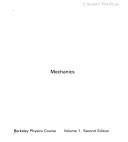 Cover of: Mechanics, Vol. I