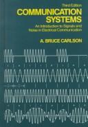 Cover of: Communication systems by A. Bruce Carlson