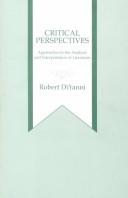 Cover of: Critical Perspectives: Approaches to the Analysis and Interpretation of Literature