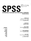 Cover of: SPSS: statistical package for the social sciences by [by] Norman H. Nie [and others]