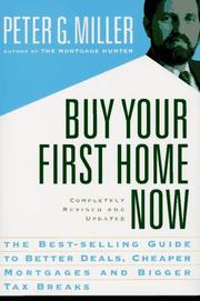 Cover of: Buy your first home now