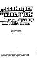 Cover of: The economics of education: conceptual problems and policy issues. by Richard Perlman