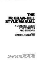 Cover of: McGraw Hill Style Manual: Concise Guide for Writers and Editors