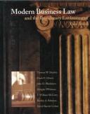 Cover of: Modern business law and the regulatory environment by Thomas W. Dunfee