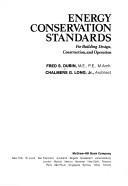 Cover of: Energy conservation standards for building design, construction, and operation by Fred S. Dubin