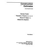 Cover of: Construction Estimates From Take-Off to Bid by Norman Foster, Theodore Trauner
