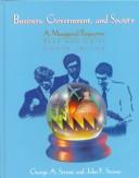 Cover of: Business, Government, and Society: A Managerial Perspective  by George Albert Steiner, John F. Steiner