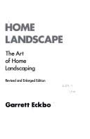 Cover of: Home landscape: the art of home landscaping