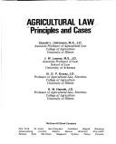 Cover of: Agricultural Law-Princ/Cases -Wb/39 | UCHTMANN