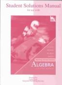 Cover of: Student's Solutions Manual for use with Beginning and Intermediate Algebra: A Unified Worktext