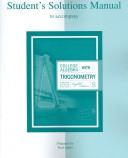 Cover of: College Algebra With Trigonometry by Raymond A. Barnett, Mike Ziegler, Karl E. Byleen