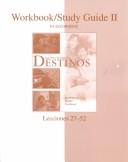 Workbook/Studyguide Vol. 2 t/a Destinos by VAN PATTEN