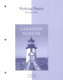 Cover of: Working Papers to accompany Managerial Accounting by Ray H. Garrison, Eric Noreen