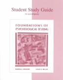 Cover of: Student Study Guide for use with Foundations of Psychological Testing by MCINTIRE/MILLER