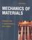 Cover of: Mechanics of Materials