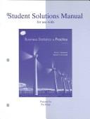 Cover of: Student Solutions Manual to accompany Business Statistics in Practice