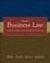 Cover of: Business law