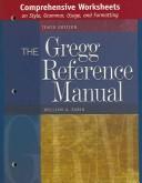 Cover of: Comprehensive Worksheets to accompany the Gregg Reference Manual by William E Sabin