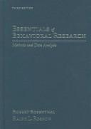Cover of: Essentials of Behavioral Research by Robert Rosenthal, Ralph L. Rosnow, Robert Rosenthal, Ralph L. Rosnow