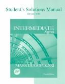 Cover of: Student's Solutions Manual for use with Intermediate Algebra