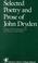 Cover of: Selected Writings of Dryden