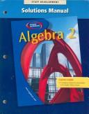 Cover of: Algebra 2 Solutions Manual