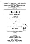 Cover of: Religion Recurrent Christian Sources Non-Recurrent Christian Data Judaism Other Religions (Reviews of United Kingdom Statistical Sources)