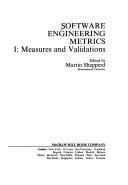 Cover of: Software Engineering Metrics: Measures and Validations (The Mcgraw-Hill International Series in Software Engineering)