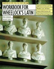 Cover of: Workbook for Wheelock's Latin (Harpercollins College Outline Series) by Paul T. Comeau, Richard A. LaFleur, Paul T. Comeau