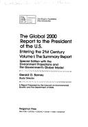 Cover of: The global 2000 report to the President of the U.S.: entering the 21st century