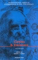 Cover of: Genius and eminence by edited by Robert S. Albert.