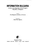 Cover of: Information Bulgaria by B Ulgarska Akademi I a Na Naukite