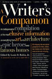 Cover of: A writer's companion