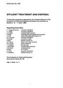 Cover of: Effluent Treatment and Disposal by Institution of Chemical Engineers., Institution of Chemical Engineers.