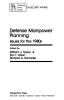 Cover of: Defense Manpower Planning by William J. Taylor