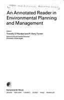 Cover of: An Annotated reader in environmental planning and management